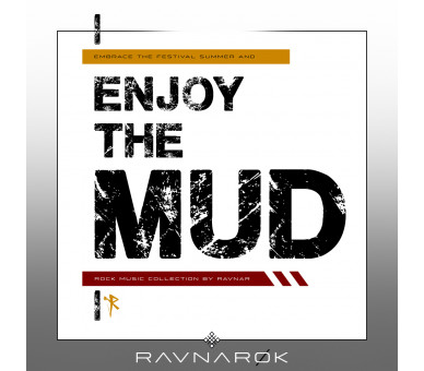 Enjoy the mud (auf hell) - Unisex Organic Zipper ST/ST