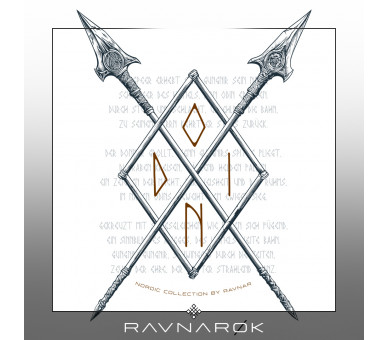 Gungnir - Speer und Rune Odins (auf hell) - Unisex Organic Zipper ST/ST