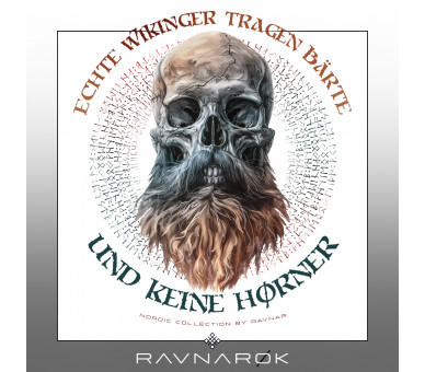 Echte Wikinger tragen Bärte (auf hell) - Unisex Relaxed Tanktop