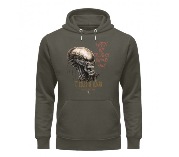 Watch the creature behind you (EN) - Unisex Organic Hoodie