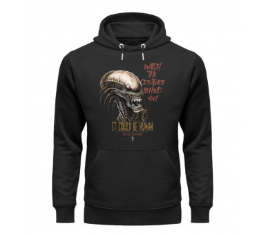 Watch the creature behind you (EN) - Unisex Organic Hoodie