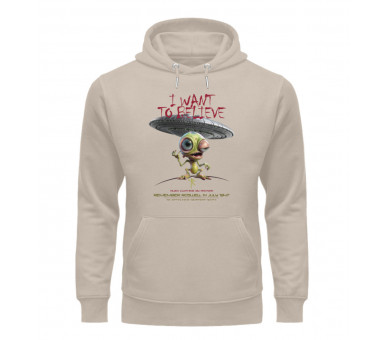 I want to believe (EN) - Unisex Organic Hoodie