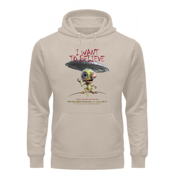 I want to believe (EN) - Unisex Organic Hoodie