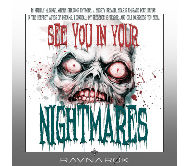 See you in your nightmares (auf weiss) - Unisex Relaxed Tanktop