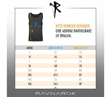 Skal - für Odin und Thor (DE - auf dunkel) - Unisex Relaxed Tanktop