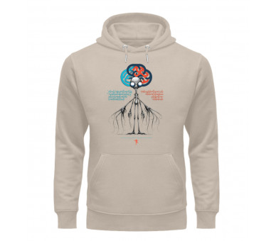 Der Sklaptid und sein Gehirn - Unisex Organic Hoodie