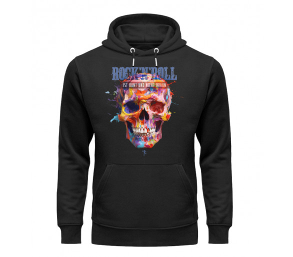 Rock´n´Roll ist bunt (hot) - Unisex Organic Hoodie