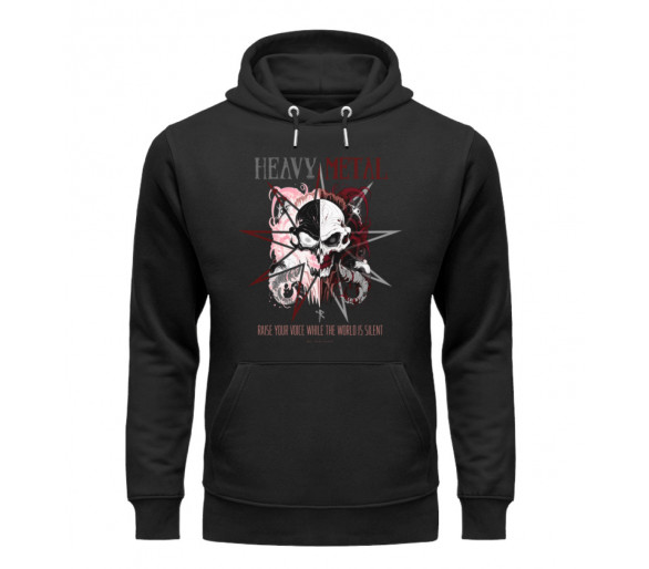 Heavy Metal - Raise your voice (EN) - Unisex Organic Hoodie