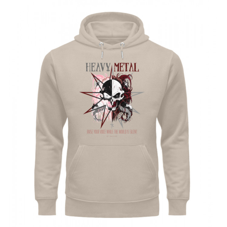 Heavy Metal - Raise your voice (EN) - Unisex Organic Hoodie