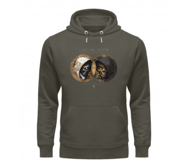 Light and shadow - good and evil (EN) - Unisex Organic Hoodie