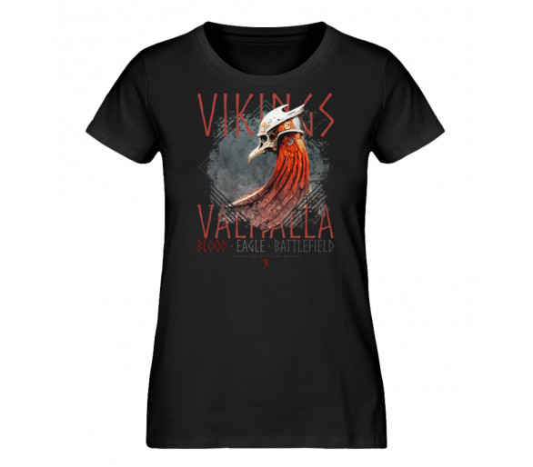 Vikings - Blood, Eagle, Battlefield (EN) - Damen Premium Organic Shirt