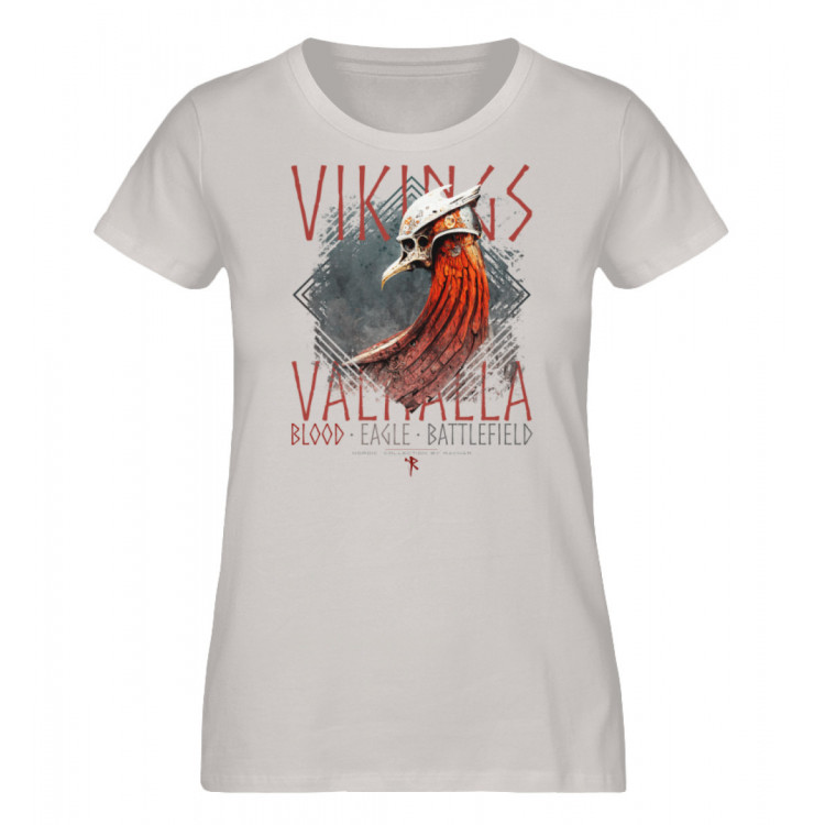 Vikings - Blood, Eagle, Battlefield (EN) - Damen Premium Organic Shirt