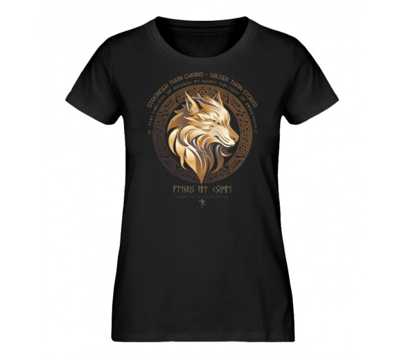 Fenris - stronger than chains, wilder than storm (EN) - Damen Premium Organic Shirt