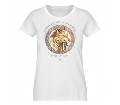 Fenris - stronger than chains, wilder than storm (EN) - Damen Premium Organic Shirt