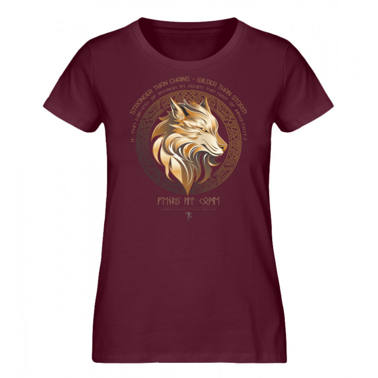 Fenris - stronger than chains, wilder than storm (EN) - Damen Premium Organic Shirt