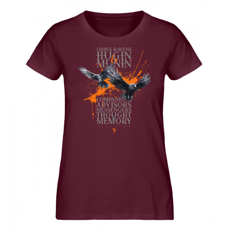 Odins Ravens - Hugin & Munin (EN) - Damen Premium Organic Shirt