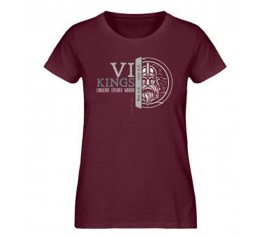 Vikings - Conqueror, Explorer, Warrior (EN auf dunkel) - Damen Premium Organic Shirt