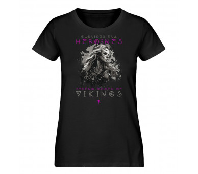 Strong women of vikings (EN) - Damen Premium Organic Shirt