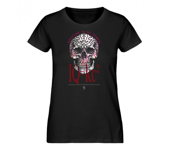 IQ - Welcome to my world (EN) - Damen Premium Organic Shirt