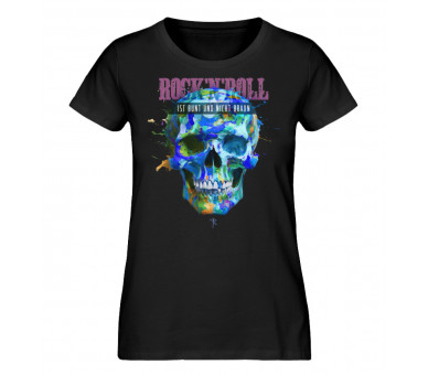Rock´n´Roll ist bunt (cool) - Damen Premium Organic Shirt