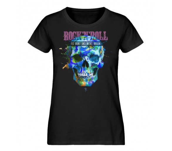 Rock´n´Roll ist bunt (cool) - Damen Premium Organic Shirt