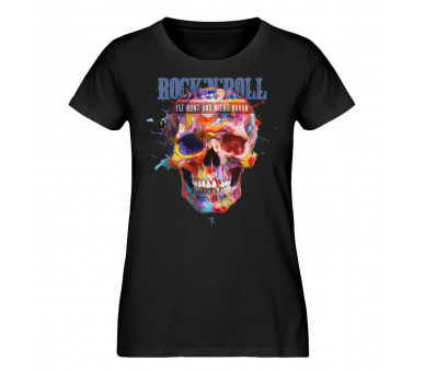 Rock´n´Roll ist bunt (hot) - Damen Premium Organic Shirt