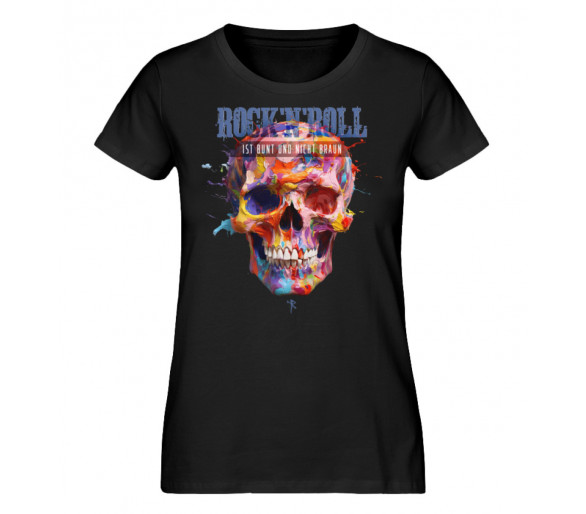 Rock´n´Roll ist bunt (hot) - Damen Premium Organic Shirt