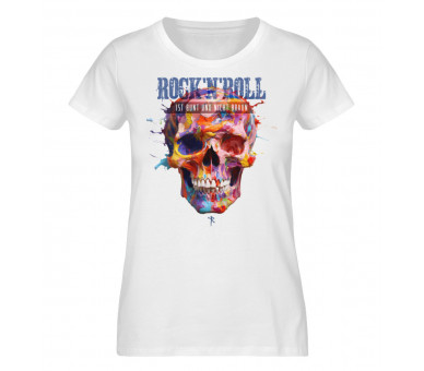 Rock´n´Roll ist bunt (hot) - Damen Premium Organic Shirt
