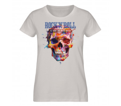 Rock´n´Roll ist bunt (hot) - Damen Premium Organic Shirt