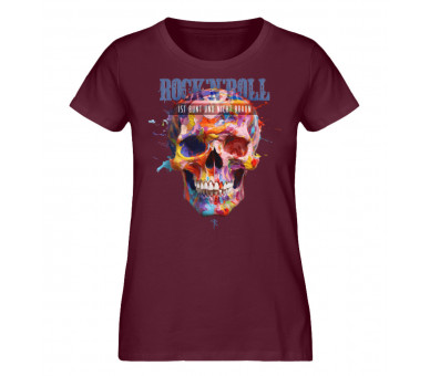 Rock´n´Roll ist bunt (hot) - Damen Premium Organic Shirt