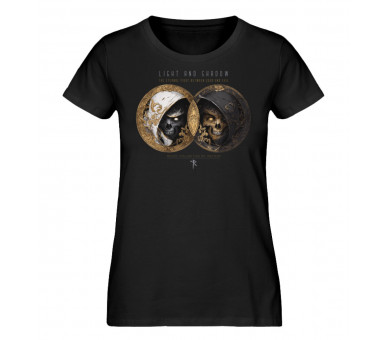 Light and shadow - good and evil (EN) - Damen Premium Organic Shirt