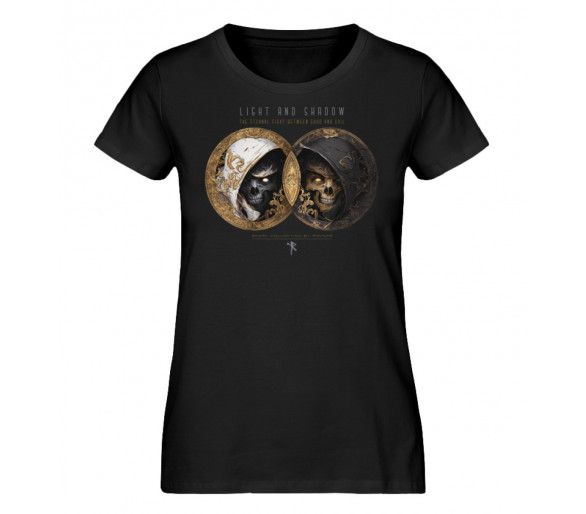 Light and shadow - good and evil (EN) - Damen Premium Organic Shirt