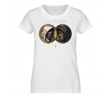 Light and shadow - good and evil (EN) - Damen Premium Organic Shirt