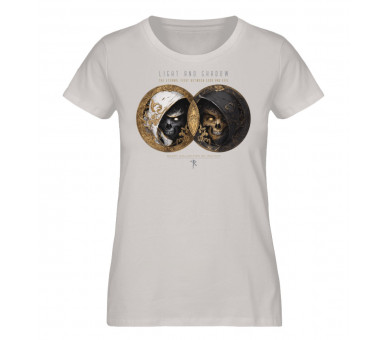 Light and shadow - good and evil (EN) - Damen Premium Organic Shirt