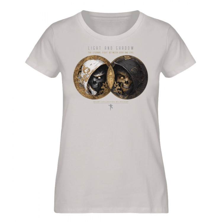 Light and shadow - good and evil (EN) - Damen Premium Organic Shirt