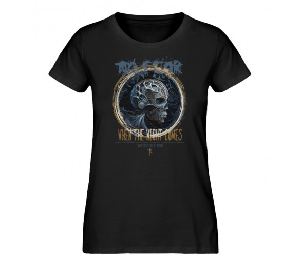 No fear - when the night comes (EN) - Damen Premium Organic Shirt