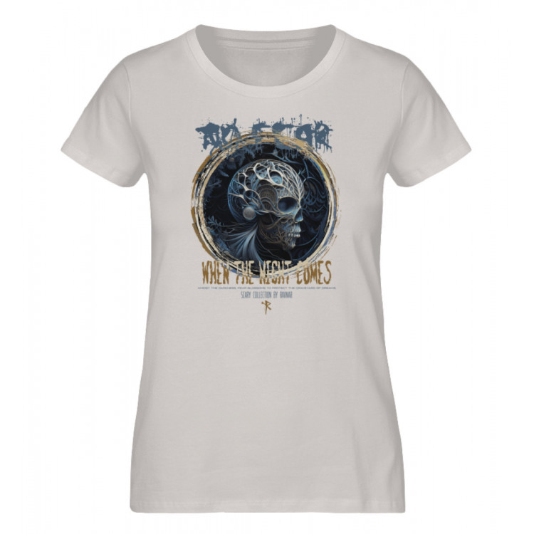 No fear - when the night comes (EN) - Damen Premium Organic Shirt