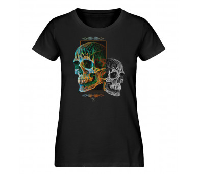 Zwei Schädel oder der böse Zwilling - Damen Premium Organic Shirt