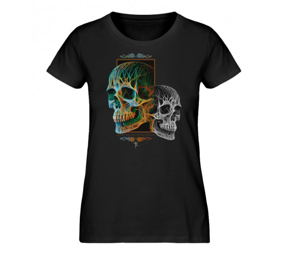 Zwei Schädel oder der böse Zwilling - Damen Premium Organic Shirt