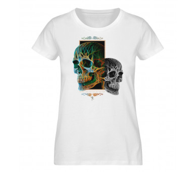 Zwei Schädel oder der böse Zwilling - Damen Premium Organic Shirt
