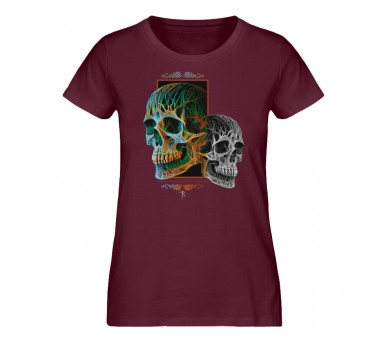 Zwei Schädel oder der böse Zwilling - Damen Premium Organic Shirt