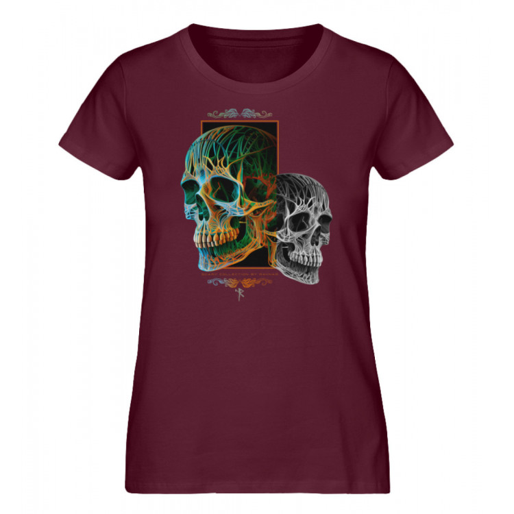 Zwei Schädel oder der böse Zwilling - Damen Premium Organic Shirt